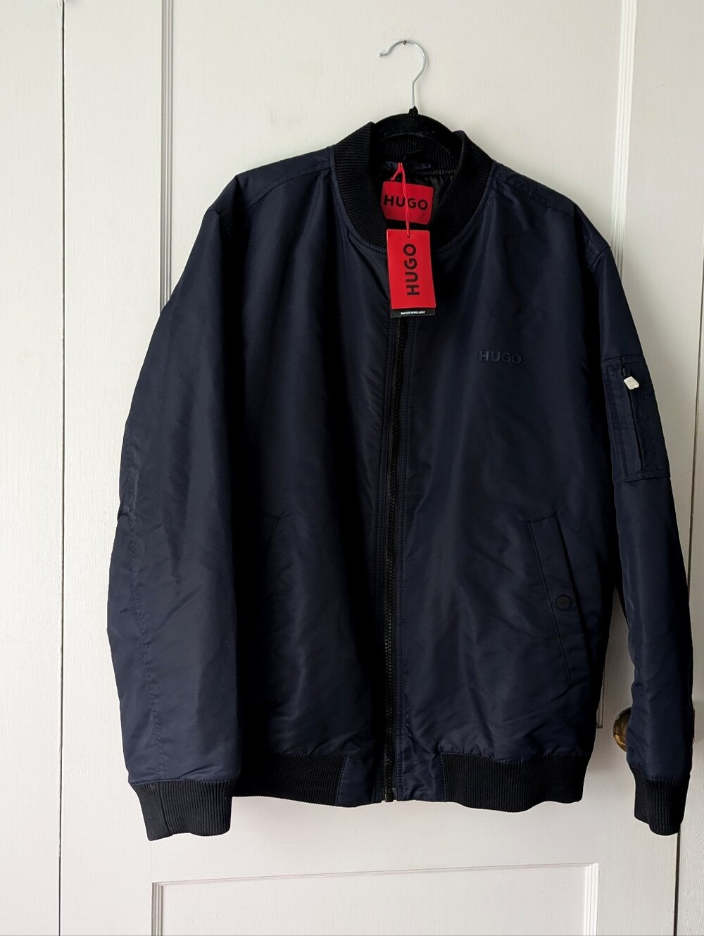 Hugo Boss Men's Baxen Bomber Jacket In Dark Blue Size XL NEW - Picture 4 of 12